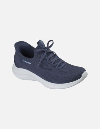 Skechers Womens Skechers Ultra Flex 4.0 Textile Womens Navy Standard Trainers - Size: 4