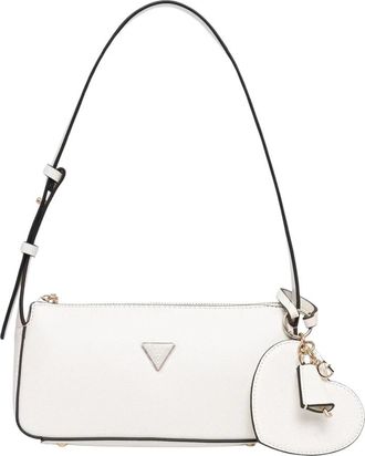 Guess Isobel Mini - Dames - Schoudertassen - Wit - ONE Size - Polyester - Tassen