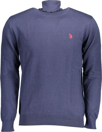 U.S.Polo Association Cotton Turtleneck Sweater - Heren - Coltruien - Blauw - 3XL - Katoen - Truien & Vesten