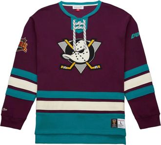 Mitchell & Ness Maglione Anaheim Ducks Heritage Vintage Logo - Viola