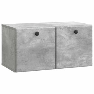 vidaXL Mueble De Tv De Pared 59,5 X 31 X 30 Cm Gris Hormig&oacute;n Vidaxl