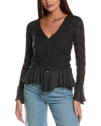Free People Elias Smocked Blouse