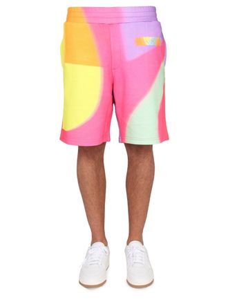 Moschino Cotton Sweatshirt Bermuda Shorts - Multicolor