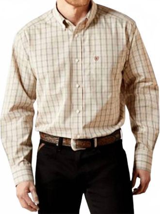 Ariat Wrinkle Free Alam Shirt In Cream