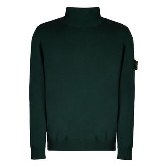 Stone Island Virgin Wool Turtleneck Jumper