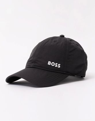 HUGO BOSS Mens BOSS Green Lach Mens Cap with UV Protection - Black 001 - Size: ONE size