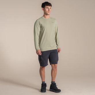 Craghoppers Heren Abel Nosilife T-shirt met lange mouwen (Bayleaf)