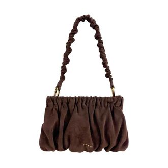 Marni Borsa a Spalla Ruched - - Bags - Donna - Marrone - ONE SIZE