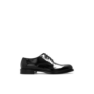 Dolce & Gabbana Leren Derby schoenen - Heren - Nette schoenen - Zwart - 40 EU - Leer - Schoenen