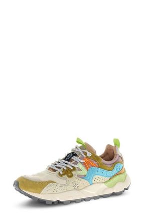Flower Mountain Yamano 3 Sneaker in Cream Milk/Sky Blue at Nordstrom, Size 5-5.5Us