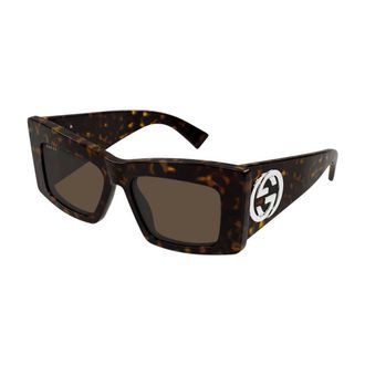 Gucci Cat-eye Oversized Bruine Lens Zonnebril - Dames - Accessoires - Bruin - Maat: 53 MM