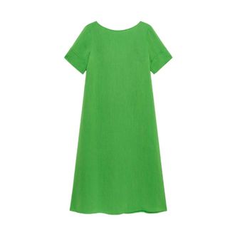 Maliparmi Midi Dresses, female, Green, Size: XL Maliparmi Dresses