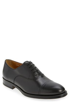 Doucal's Orvieto Cap Toe Wingtip Oxford in Nappato Nero at Nordstrom, Size 10Us