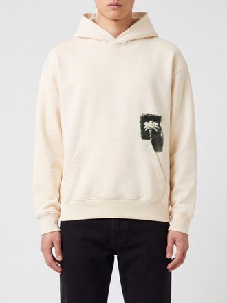 Palm Angels Relaxed Fit Graphic Print Cotton Hoodie