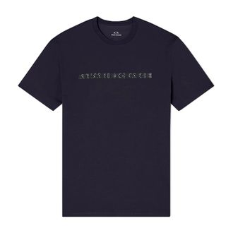 A|X Armani Exchange Regular fit T-shirt - Heren - T-shirts - Blauw - L - Katoen - Tops