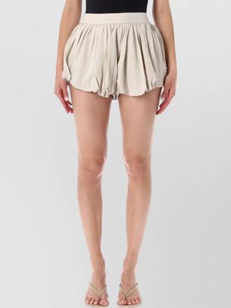 Frankie Shop linen bubble hem shorts