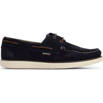 Barbour Rothley Boat Shoe in Navy Suede at Nordstrom, Size 11