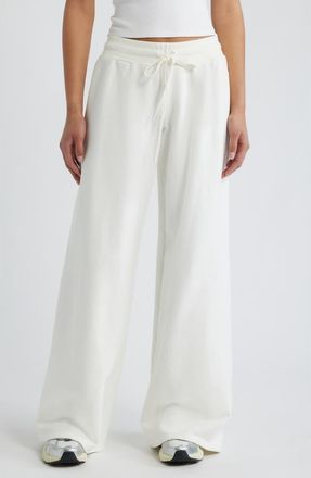Princess Polly Dodie Wide Leg Pants in Washed White at Nordstrom, Size 10