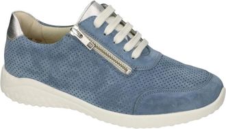 Solidus Schoenen, Dames, Blauw, 40 EU, Leer, Kyle Sneaker