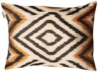Les-Ottomans Silk Ikat Cushion