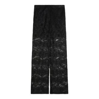 Sportmax Sportmax, Wide Trousers, female, Black, Size: L Wide Trousers