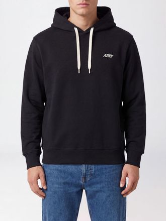 Autry Cotton Hoodie with Contrasting Logo and Drawstring