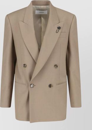 Lardini blazer notch lapel button front chest pocket
