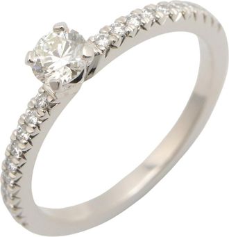 Tiffany & Co. Silver Clear Platinum 950 Band Ring (Pre-Owned)