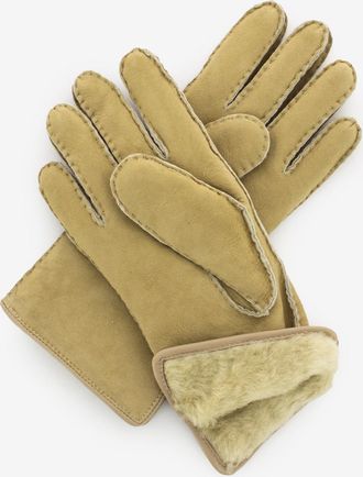 ALPO Guanti in montone vaniglia