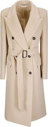 Tagliatore Womens Wool Double-Breasted Coat
