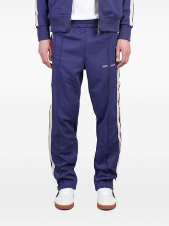 Palm Angels Blue Logo-Embroidered Track Pants
