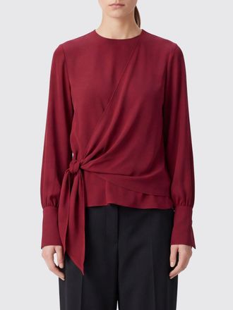 Federica Tosi Blusa drappeggiata in viscosa con spalle arricciate e cintura