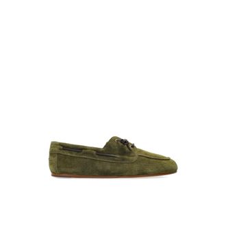 Dsquared2 Sailor Shoes, male, Green, Size: 10 1/2 US Suede Shoes
