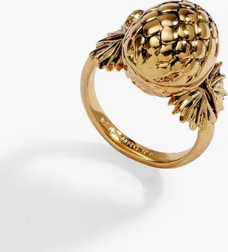 Alex and Ani House of the Dragon Fire Will Reign Dragon Egg Locket Ring in Gold at Nordstrom