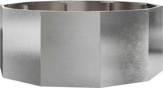 vidaXL Jardinera Plateado 90 X 90 X 35 Cm Acero Inoxidable Vidaxl