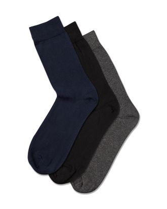 CHARLES TYRWHITT Cotton Rich 3 Pack Socks - Multi Size 10.5-13 by Charles Tyrwhitt