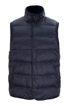 Lords of Harlech Jork Hybrid Puffer Merino Wool Sweater Vest in Navy at Nordstrom, Size Xx-Large