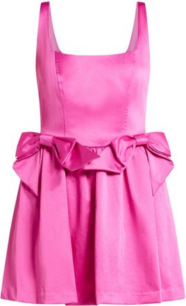 LoveShackFancy bow mini dress - Pink