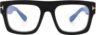 Tom Ford Blue Light Block Browline Eyeglasses FT5634-B 001 53