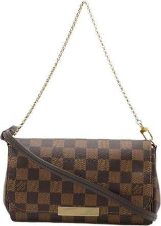 Louis Vuitton Pre-owned Vintage Canvas Cross Body Bag - Dames - Vintage Schoudertas - Bruin - ONE Size - Vintage