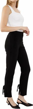 Frank Lyman Design Straight Fit Trousers In Black