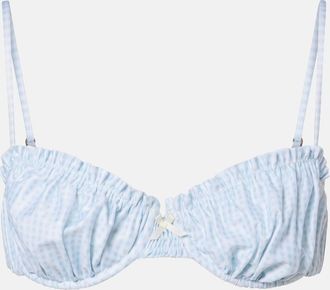 Faithfull The Brand Moana gingham bikini top