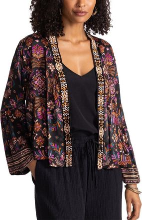 Johnny Was Brandi Silk-Blend Bolero
