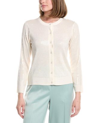 Anne Klein Sequin Cardigan