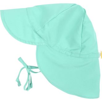 Leveret Flap Swim Hat, UPF 50+ Sun Protection in Aqua at Nordstrom, Size 9-12 M