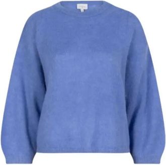 Dante6 Rondgebreide Pullover - Dames - Ronde hals truien - Blauw - XS - Wol - Truien & Vesten