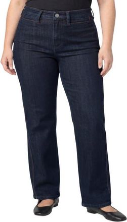 Liverpool L.A. Kennedy Side Stitch Straight Leg Jeans in Midnight Eclpse at Nordstrom, Size 16W