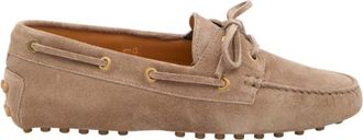 Tod's Beige Suede Loafers