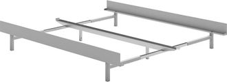 Moebe Ausziehbett 90-180 cm, 29 cm / low, Edelstahl