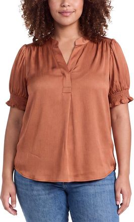 Anne Klein Plus Y Neck Blouse